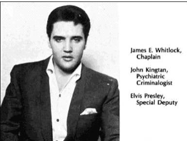 Elvis' badge documernt 1975