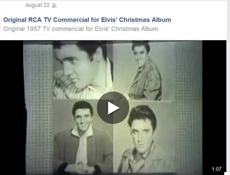1957 Elvis Christmas Album Commercial