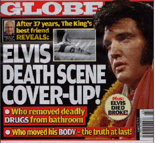 GLOBE cover with Joe Esposito's lies