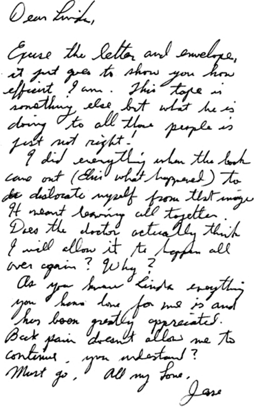 Jesse's letter to me in July, 2002 about Hinton